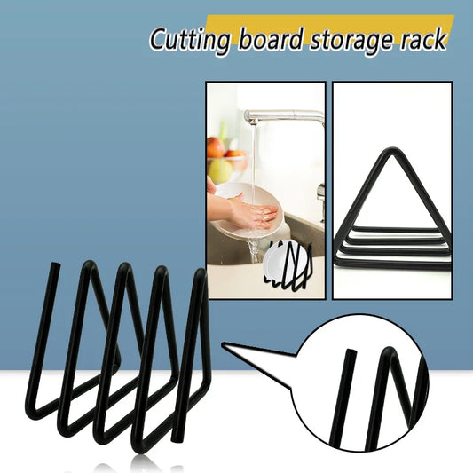 Home kitchen utensils metal chopping board storage rack - Chopping board rack modern and simple for home use storage racks