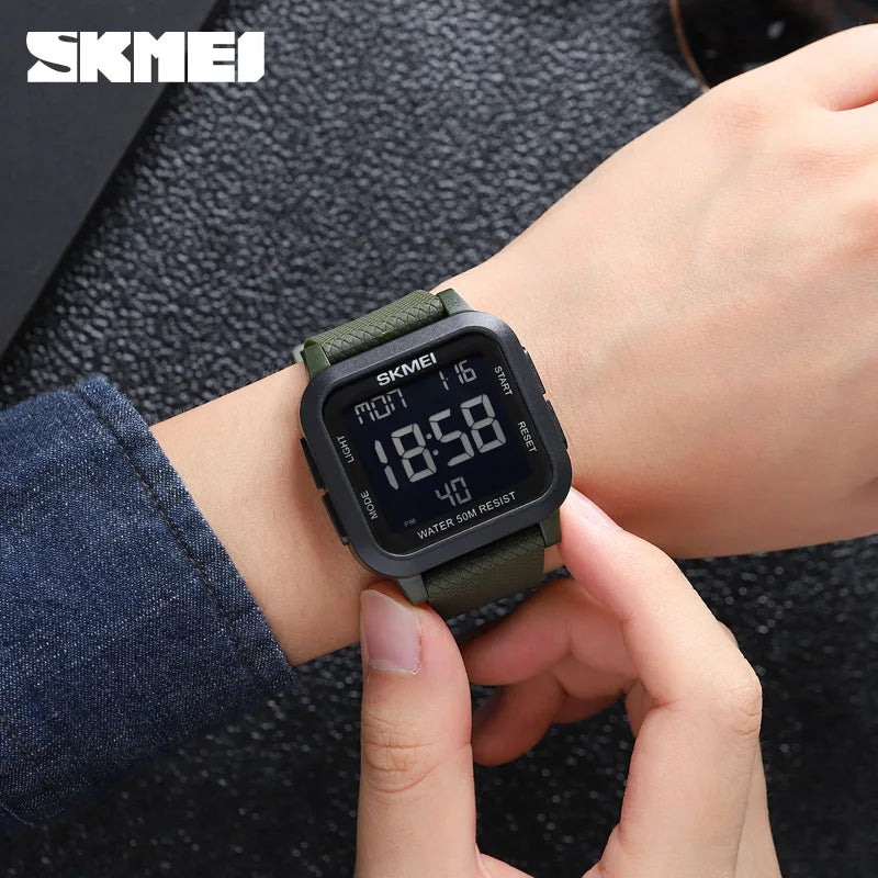 SKMEI 1894 Military Digital Watch for Men Waterproof Mens Electronic Shockproof Sports Wristwatches Countdown 1841 Montre Homme