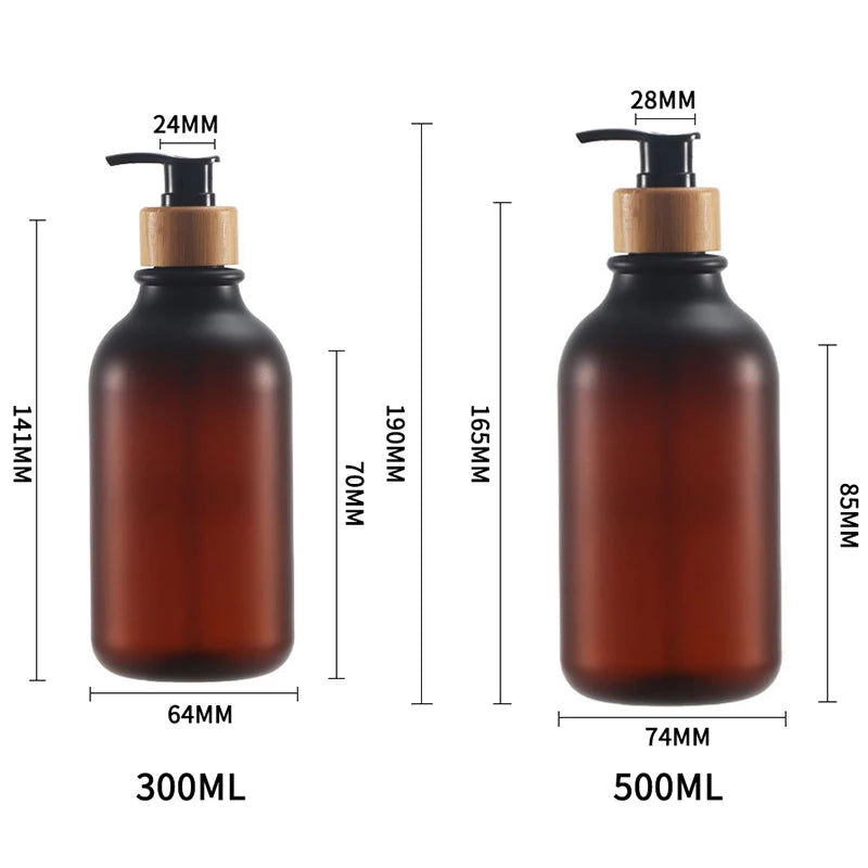 300/500ml Soap Dispenser for Bathroom Large Capacity Shower Shampoo Bottle Refillable Gel Bottle Lotion Liquid Storage Container