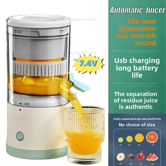 Wireless Automatic Orange Lemon Juice Portable Electric Juicer Separator Fruit Juicer Cup Household Juicer Mini Home Juicer