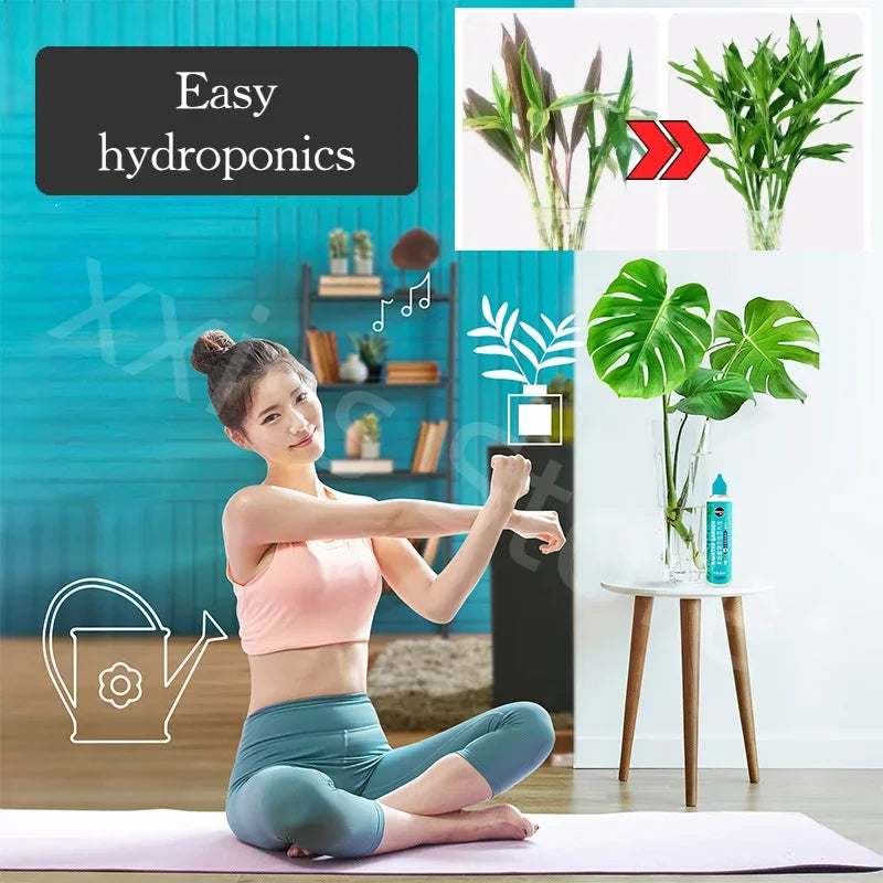 120ml Hydroponic Plant Nutrient Solution Without Dilution Rich Bamboo Green Dill Copper Money Grass Universal Nutrient Solution