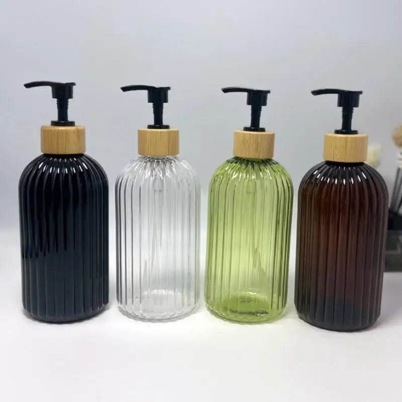 1PCS 500ml Soap Dispenser With Pump Refillable Shampoo Empty Bottle Kitchen Bathroom Hands Body Wash Lotion Container
