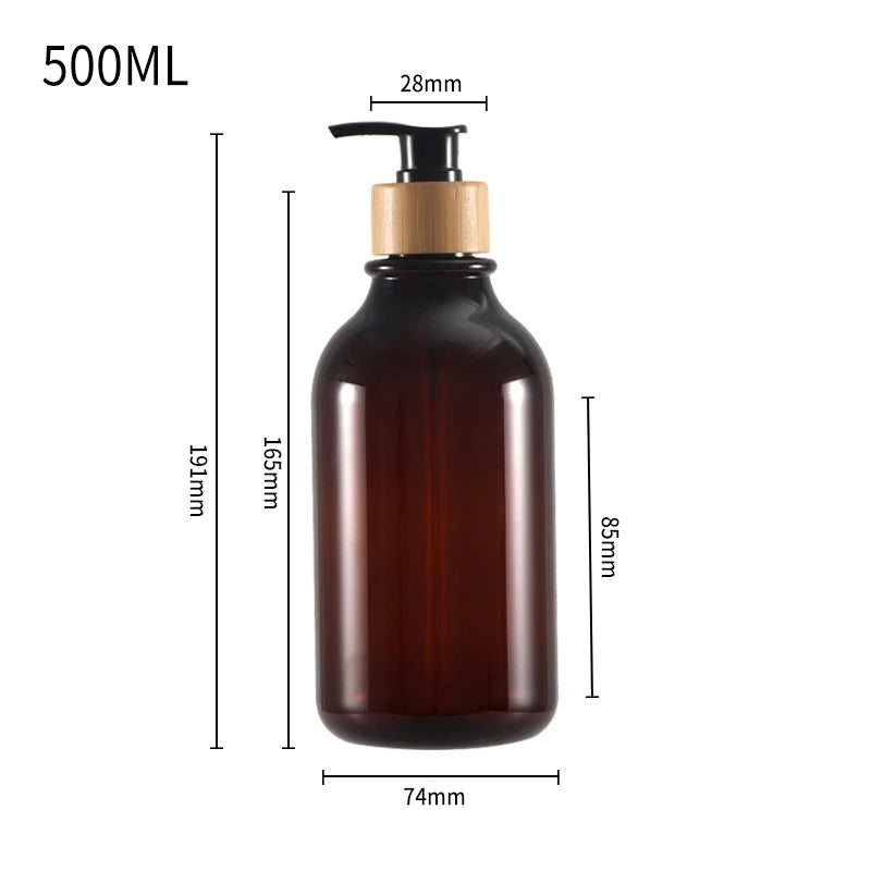 300/500ml Soap Dispenser for Bathroom Large Capacity Shower Shampoo Bottle Refillable Gel Bottle Lotion Liquid Storage Container