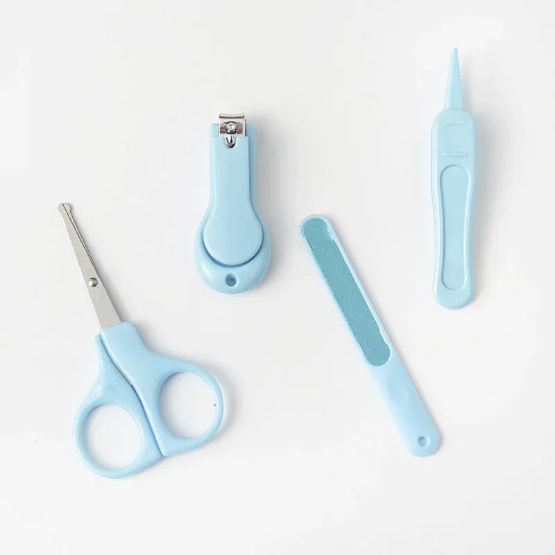 4pcs Nail Trimmer Baby NailsBaby Nail Clipper Set Children Kids Nail Cutter Scissors Files  Care Tools Baby Care Items