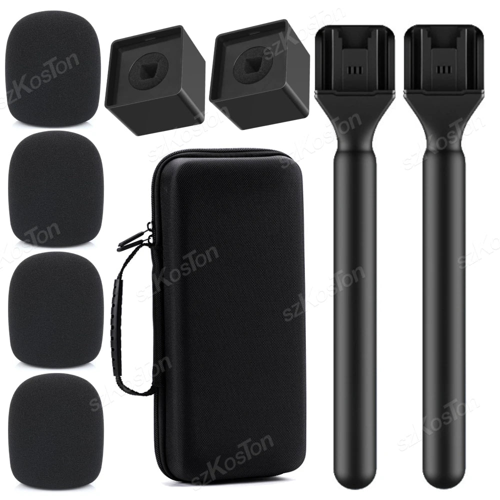 Wireless Interview Handle Microphone Adapter Compatible with DJI Rode Wireless GO Mic for Vlogging Podcast Reporters YouTube