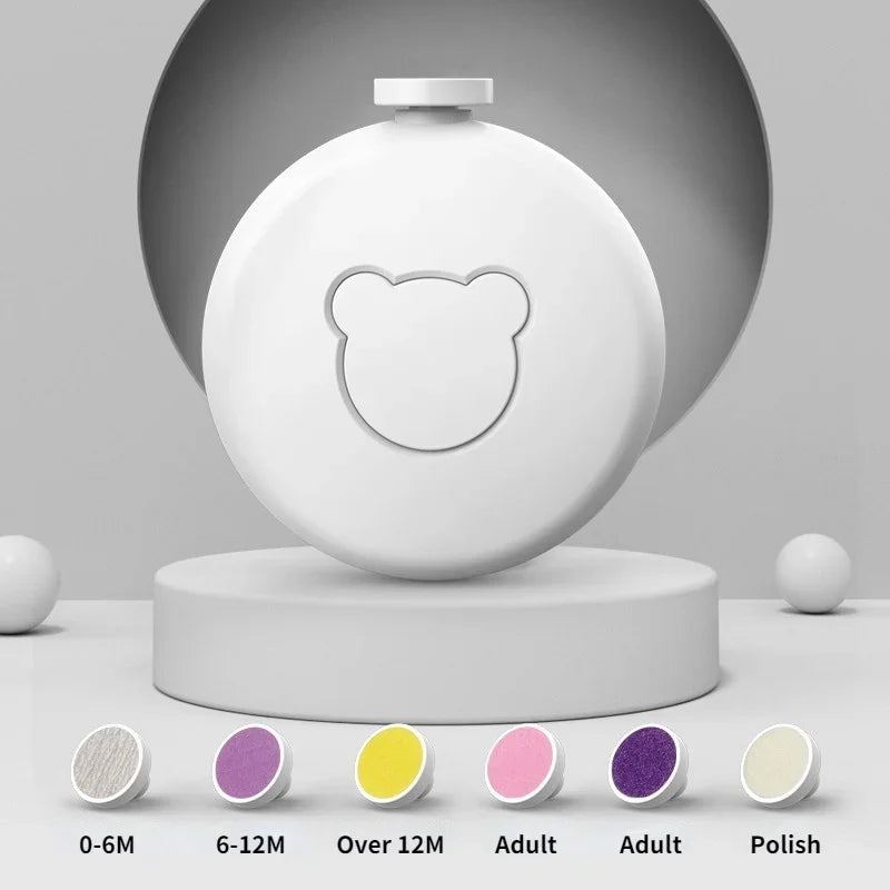 Electric Baby Nail Trimmer Kid Nail Polisher Tool Infant Manicure Scissors Baby Hygiene Kit Baby Nail Clipper Cutter for Newborn