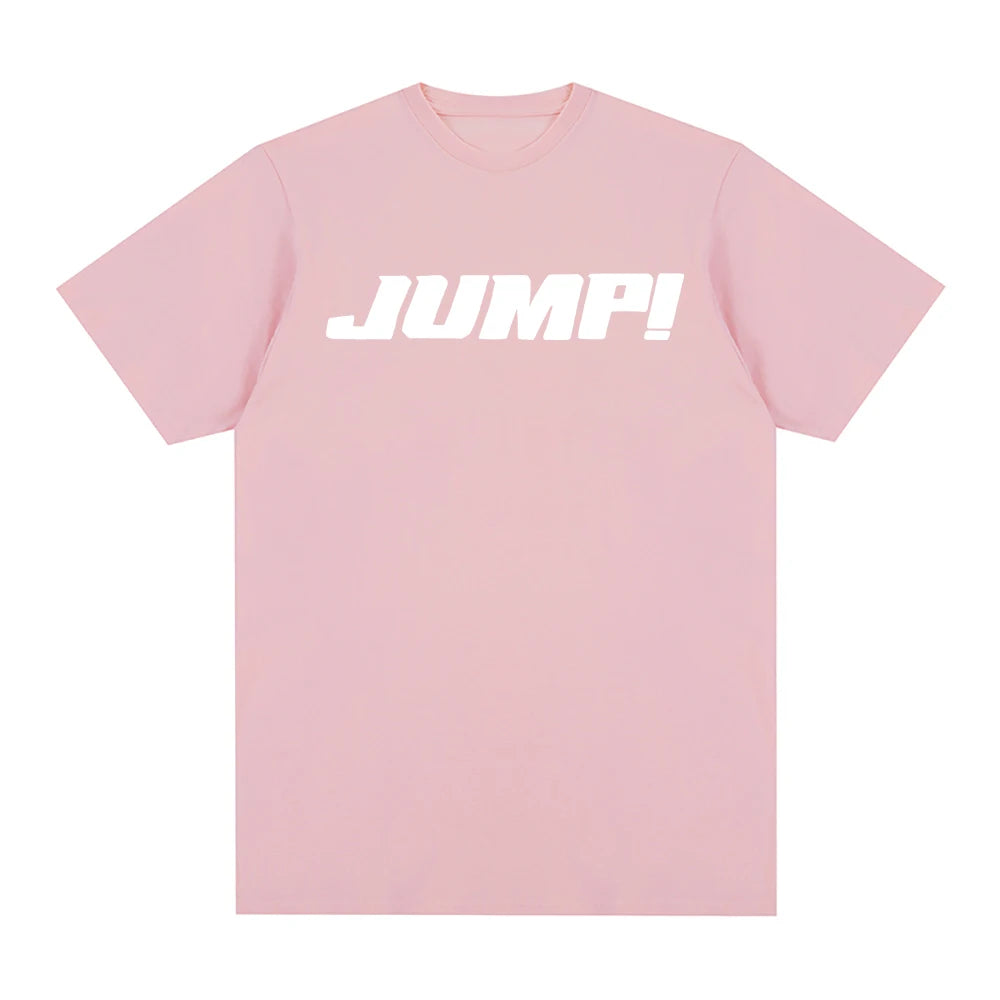 PINK JUMP T Shirt Summer Fashion Men/Women Harajuku Aesthetic Letter Print T-Shirt Unisex High Quality Casual Tees Shirts