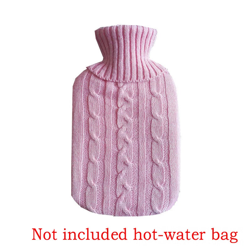 2000ml Explosion-proof Hot Water Bottle Belly Treasure Protective Warm Large Cover Winter Heat Preservation Soft Safe Removable