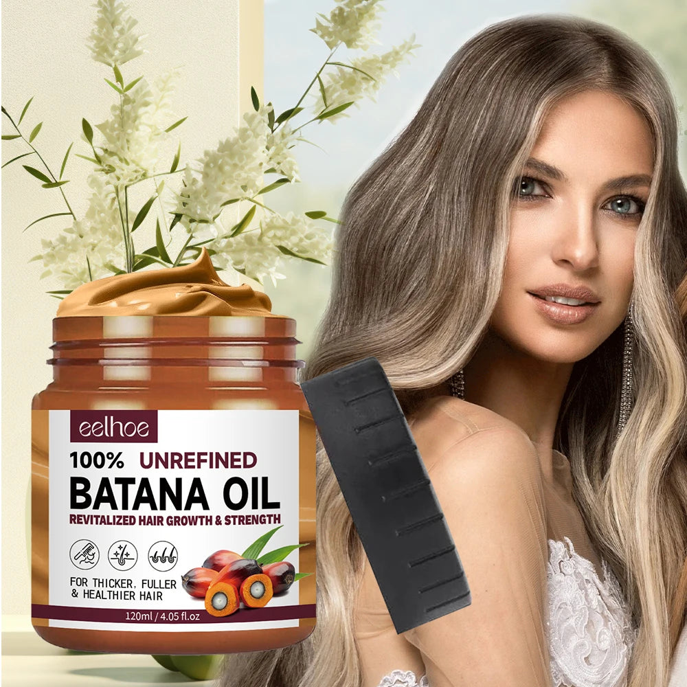 100% Pure Organic Hair Mask Batana Oil Hair Growth Oil Natural Treatment Nourish Reduce Hair Loss Anti-Breakage Hair Products