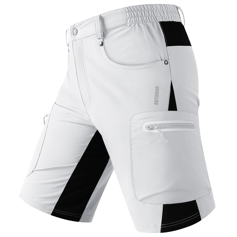 TACVASEN Quick Dry Cargo Shorts Mens Lightweight Work Cargo Shorts Multi Pockets Waterproof Outdoor Hiking Fishing Shorts Male