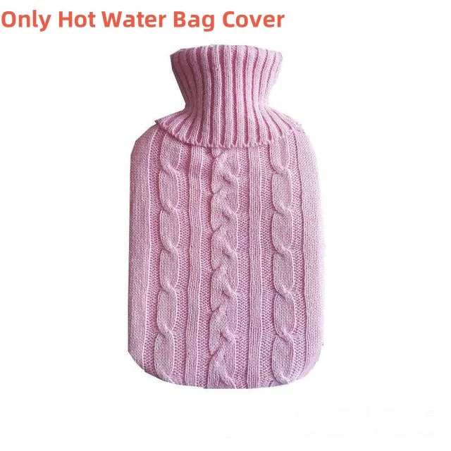 2L Hot Water Bottle Cover Rubber Hot Water Bags Winter Plush Hand & Feet Warmer Explosion-Proof Water Bottle Cover For Hot Water
