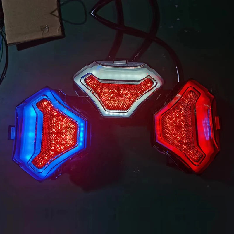 Suitable for R3 R25 Y15ZR MT07 motorcycle Maverick LED rear tail light modified brake light running light