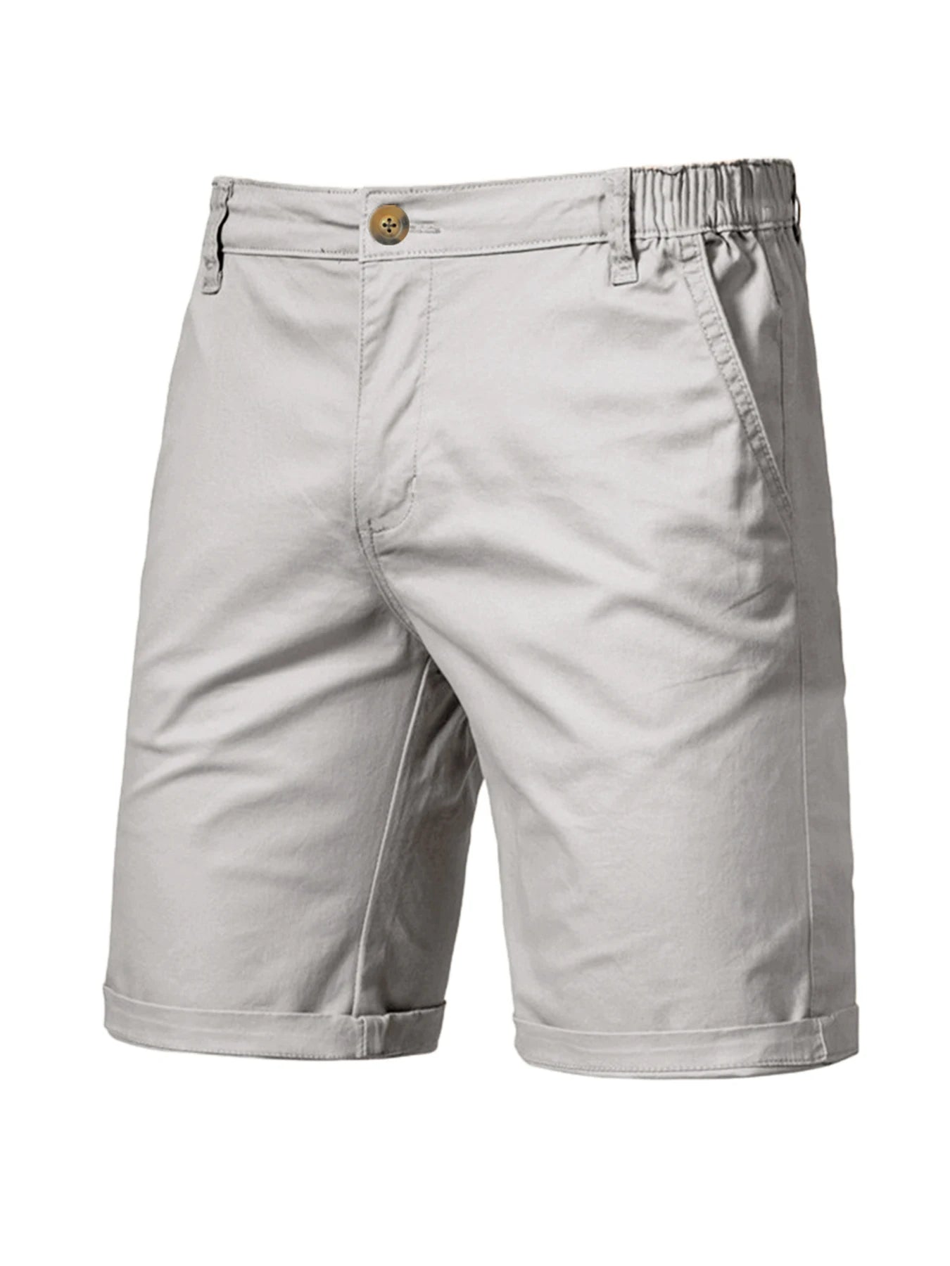 2025 New Mens Casual Suit Shorts Summer Business Casual Knee Pants Classic Khaki American Style Streetwear Golf Shorts Beige