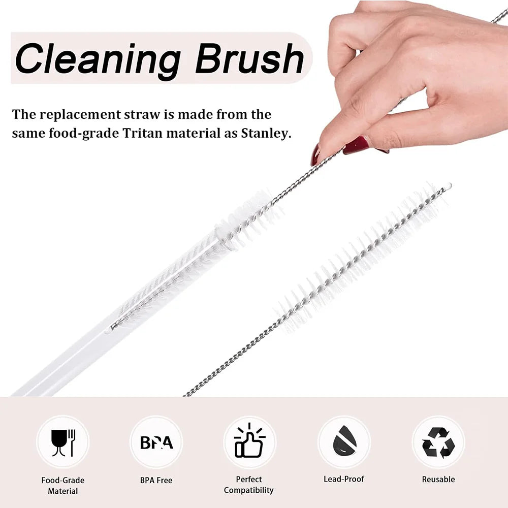 12PCS Accessories for Stanley Cup 40Oz Tumbler with Handle with Cloud Straw Cover Cap Replacement Straw Boot,H2.0 Spill Stopper