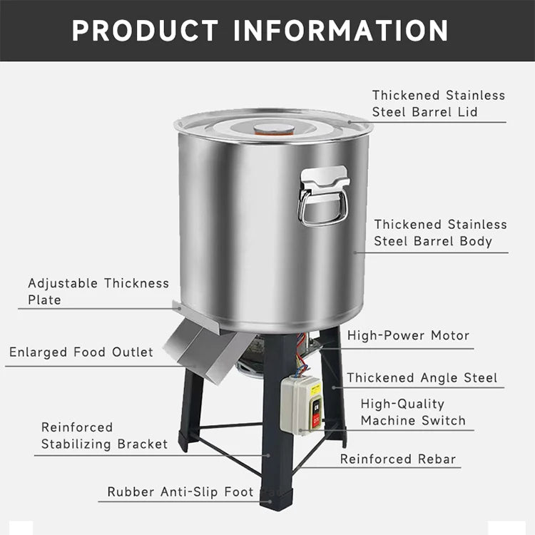 Vegetable Cutter Food Processor Multifunction Food Chopper Electric Bucket Veggie Chopper