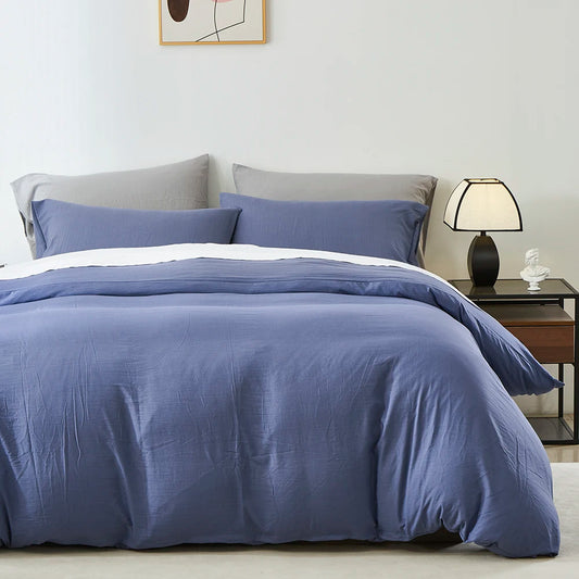 Boho Duvet Cover - Duvet Cover for All Seasons,  Solid Color Chic Home Bedding Duvet Cover, Twin, Full, Queen, King