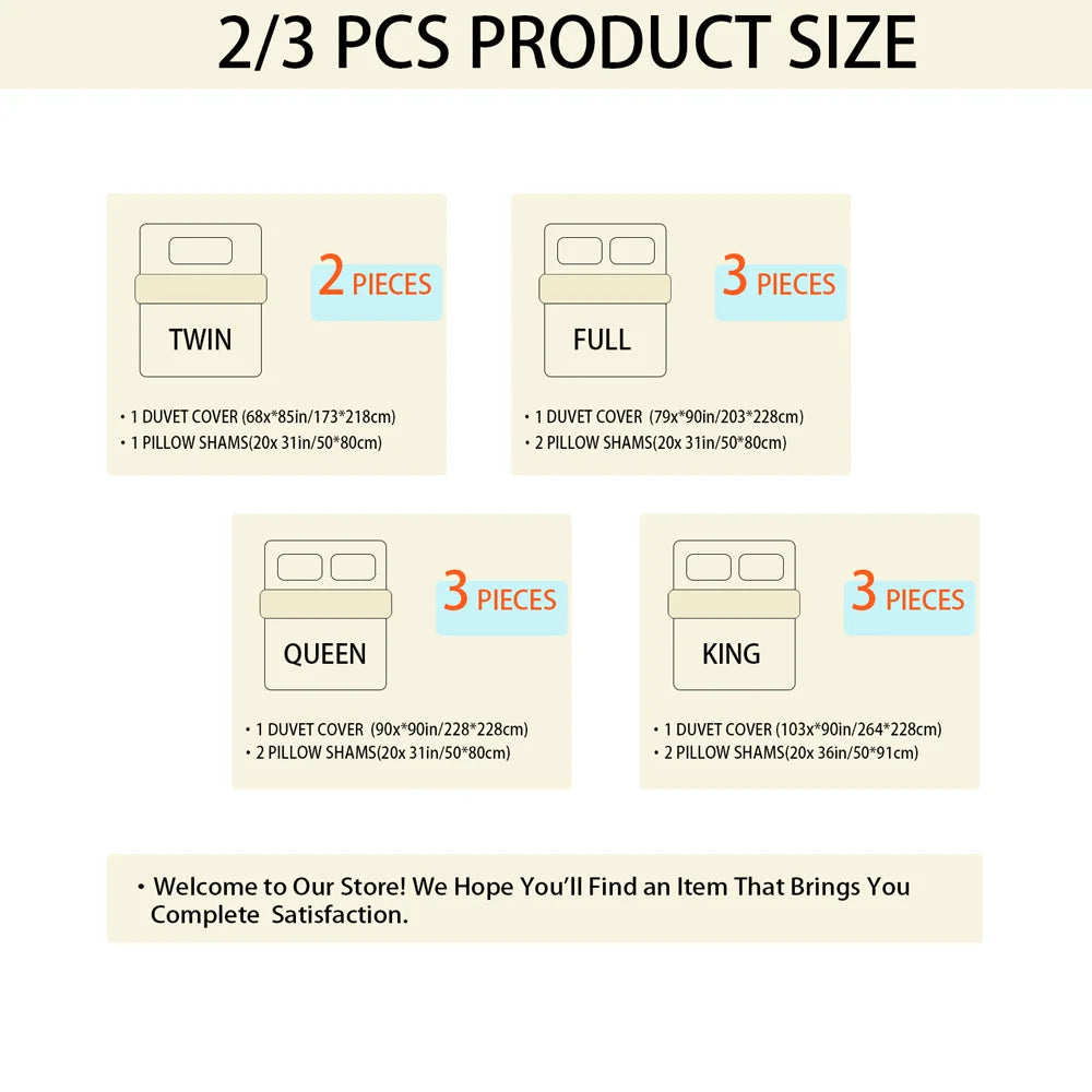 Boho Duvet Cover - Duvet Cover for All Seasons,  Solid Color Chic Home Bedding Duvet Cover, Twin, Full, Queen, King