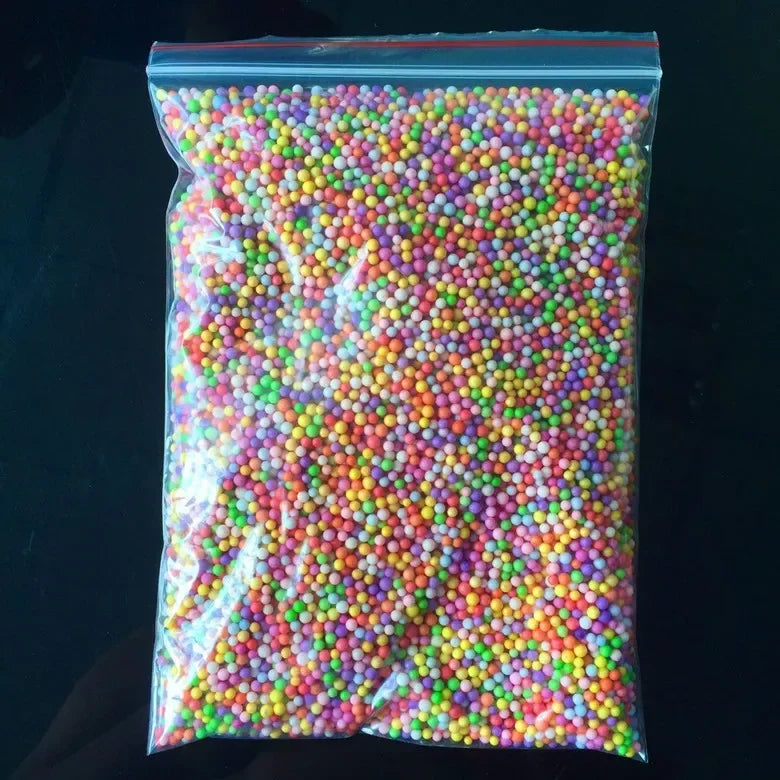 14000Pcs Polystyrene Filler Styrofoam Balls Bottle DIY Snow Mud Accessorie Small Tiny Foam Beads for Gift Box Balloon Decoration