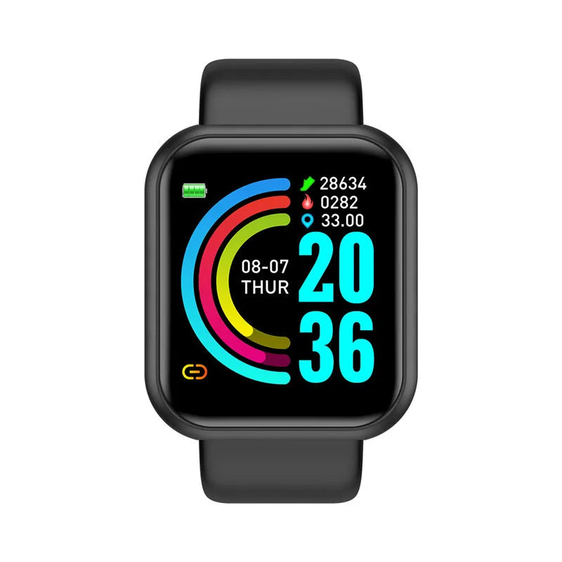 Men Smart Watch Women Watches Electronic Bracelet Message Remind Weather Clock Fitness Monitor Y68 Smartwatch For Android IOS