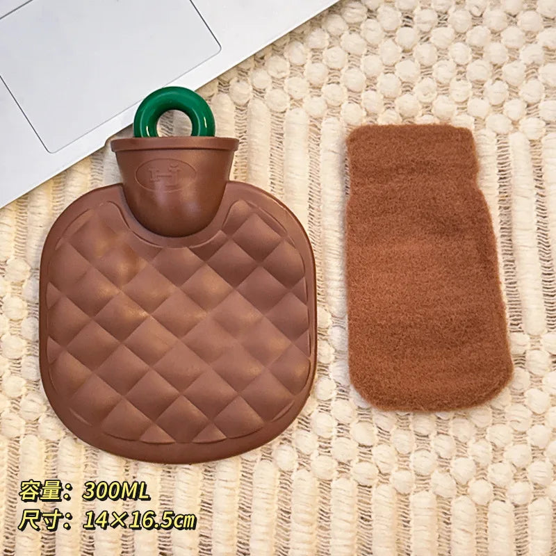 300/650ML Plush  Hot Water Bag  Winter Removable  Hot Water Bottle  Winter Hand Foot Warmer