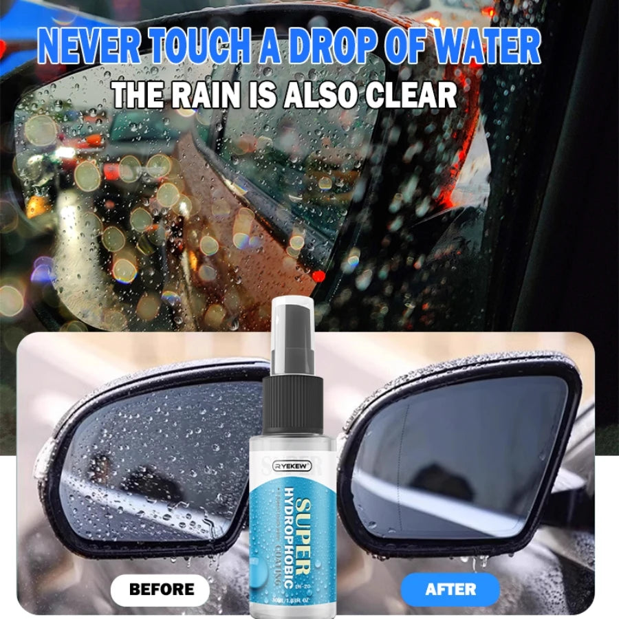 Water Repellent Spray Anti Rain Coating For Car Glass Hydrophobic Anti-rain Car Liquid Windshield Mirror Mask Auto Polish Kit