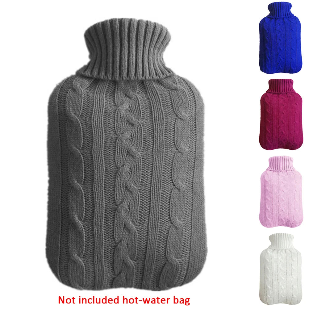2000ml Explosion-proof Hot Water Bottle Belly Treasure Protective Warm Large Cover Winter Heat Preservation Soft Safe Removable