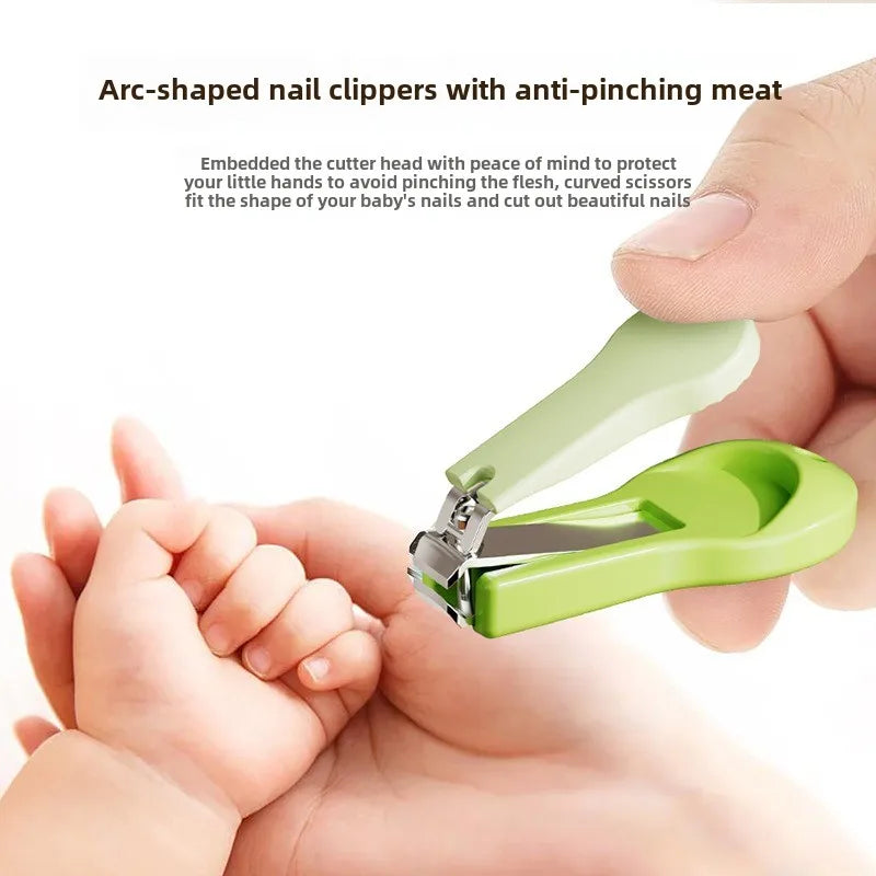 4 Pcs Small Baby Care Anti-clamping Nail Clipper Sets Stainless Steel Baby Nail Clipper Set Nail Trimmer Baby Essential Products