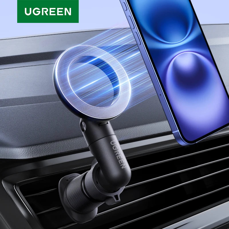 UGREEN Car Phone Holder Magnetic 360° Rotation For Magsafe iPhone 16 15 14 Pro Max Samsung S25 Ultra Xiaomi Air Vent Car Mount
