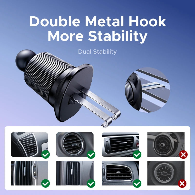 UGREEN Car Phone Holder Magnetic 360° Rotation For Magsafe iPhone 16 15 14 Pro Max Samsung S25 Ultra Xiaomi Air Vent Car Mount