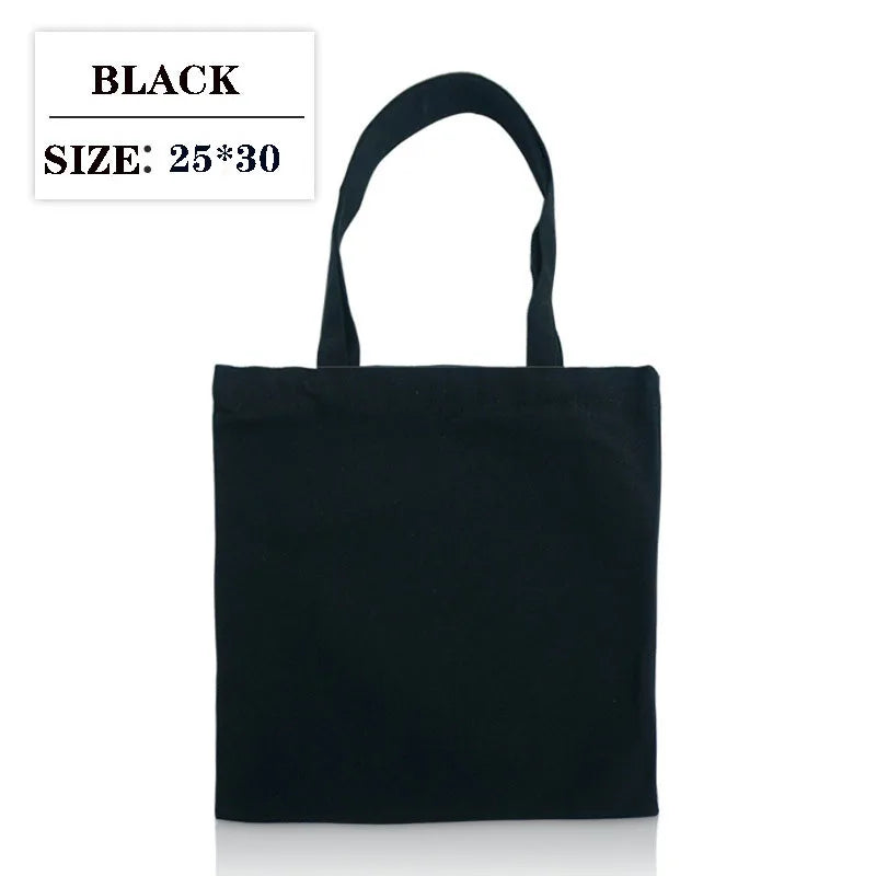 Canvas Bag Storage Bag Grocery Bag Eco-Friendly foldable Bag folding Pocket Tote Portable Shoulder Handbags Food Shopping bag
