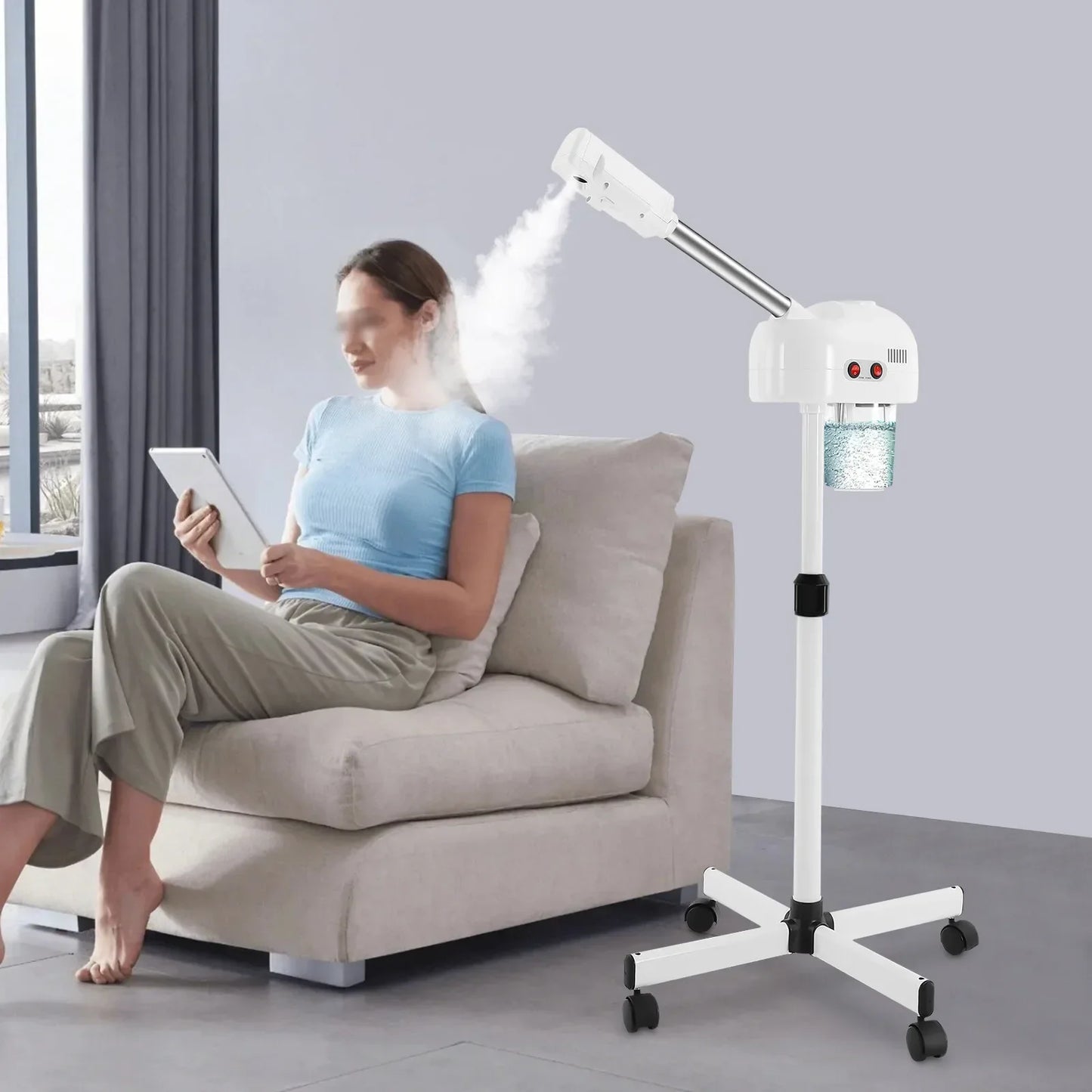360° Ozone-infused Facial Steamer Daily Skincare Skin Moisture Remove Skin Care Equipment for Salon Beauty & Spa & Home