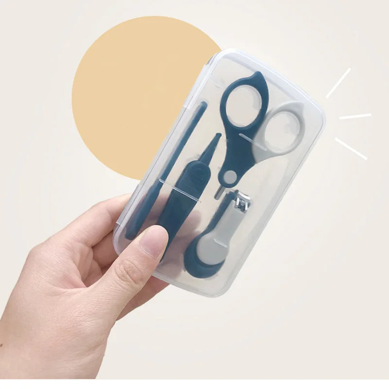 Baby Care Tools Kit Infant Nail Trimmer Kids Hygiene Care Thermometer Clipper Scissors Newborn Baby Banicure Set Grooming Set