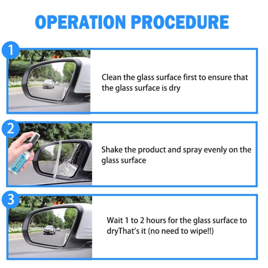 Water Repellent Spray Anti Rain Coating For Car Glass Hydrophobic Anti-rain Car Liquid Windshield Mirror Mask Auto Polish Kit