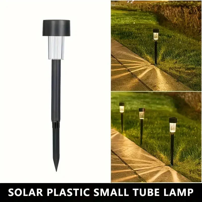 12 Pack solar powered small tube Light and light is suitable for courtyard garden lawndecoration landscape 20mah