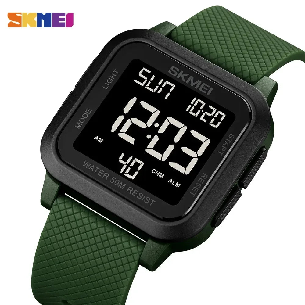 SKMEI 1894 Military Digital Watch for Men Waterproof Mens Electronic Shockproof Sports Wristwatches Countdown 1841 Montre Homme
