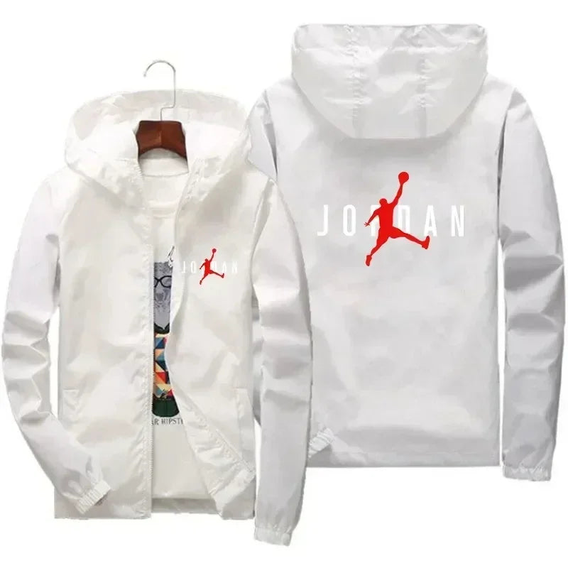 2025 Autumn New Men's Casual Hooded Coat, Outdoor Leisure Waterproof, Fashionable for Exercise