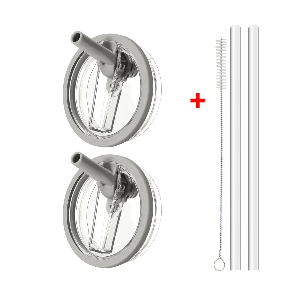 40oz Flip Straw Leak Proof Lid for Stanley H2.0 Quencher ProTour Tumbler Lid Replacement for Stanley Cup Accessories Straw Cover