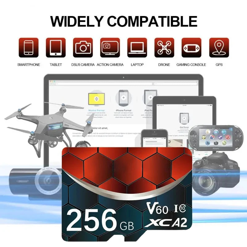 XAIOMI 2TB Memory Card 128GB Class 10 V30 TF Card 1TB Mini SD Card 512GB High Speed TF SD Card 256GB For Nintendo Switch New