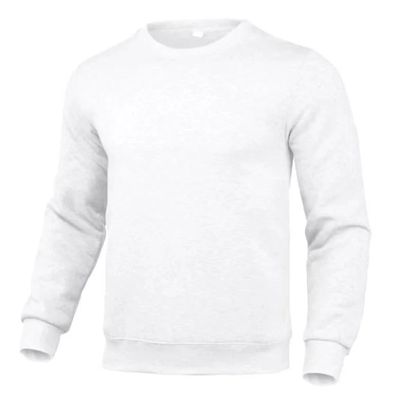 2024 Men's and Women's Sweater Fashion Brand Casual Sweater Solid Color Round Neck Long Sleeve Pullover Sweater