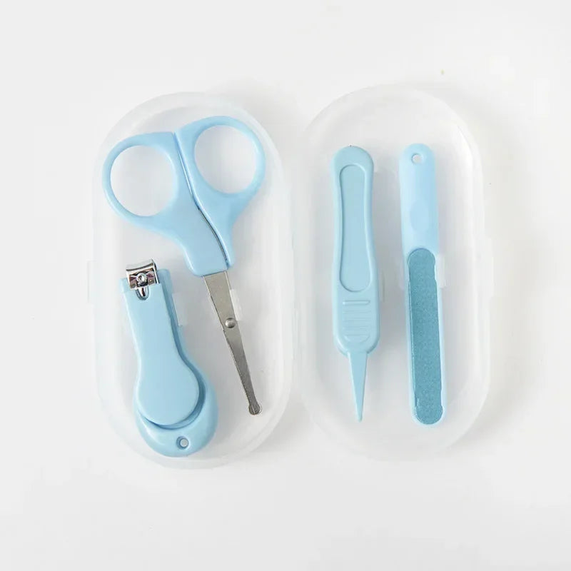 4pcs Nail Trimmer Baby NailsBaby Nail Clipper Set Children Kids Nail Cutter Scissors Files  Care Tools Baby Care Items