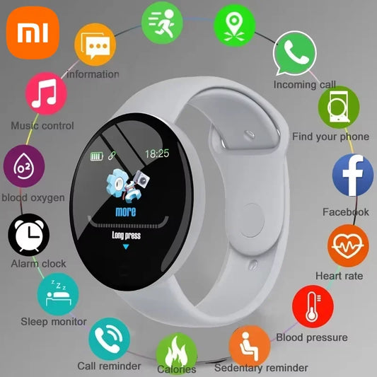Xiaomi D18 Smartwatch Circular Color Screen Multiple Sports Modes Call Information Reminder Photo Taking Music Smart BraceletNew