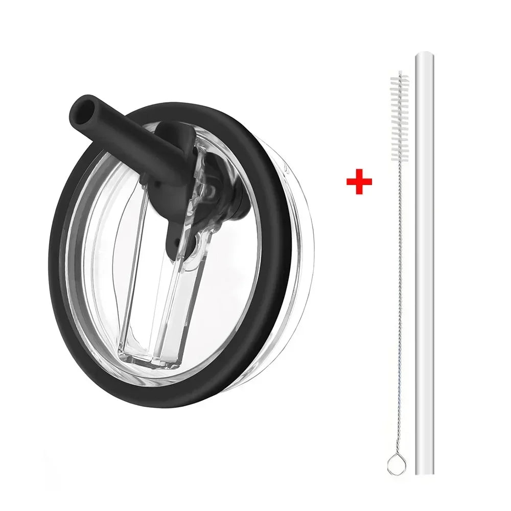 40oz Flip Straw Leak Proof Lid for Stanley H2.0 Quencher ProTour Tumbler Lid Replacement for Stanley Cup Accessories Straw Cover