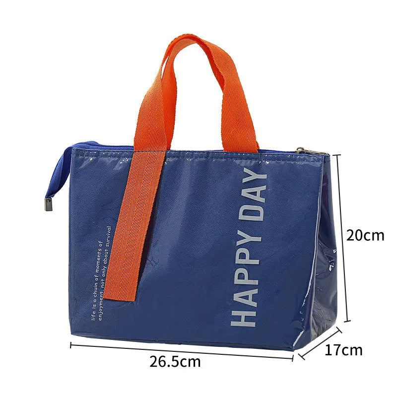 1pc Picnic Bag Insulation Bento Pack Lunch Bag Large Capacity Heavy-duty Aluminum Foil Portable Picnic Food Storage