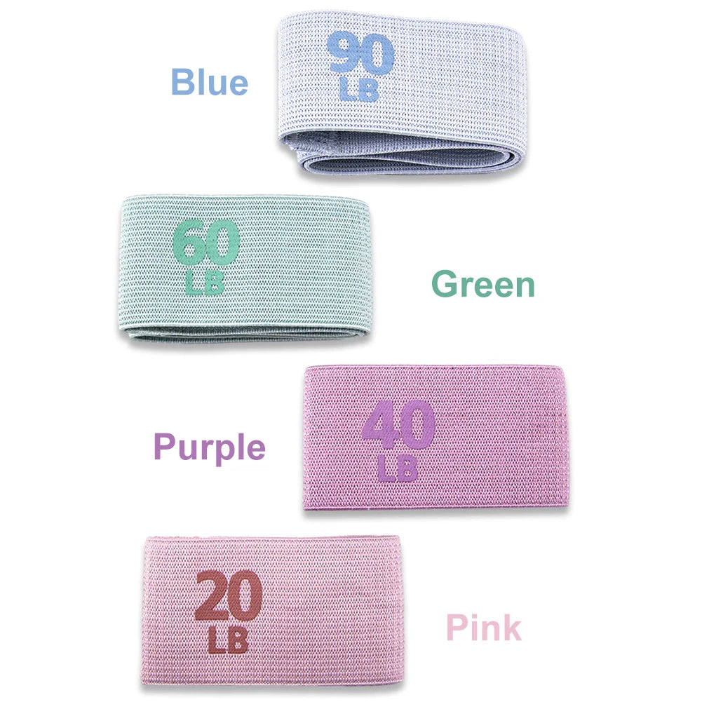 Resistance Booty Bands Anti-Slip Stretch Fitness Strips Glute Thigh Elastic Bands Pilates Hip Circle Yoga Gym Equipment