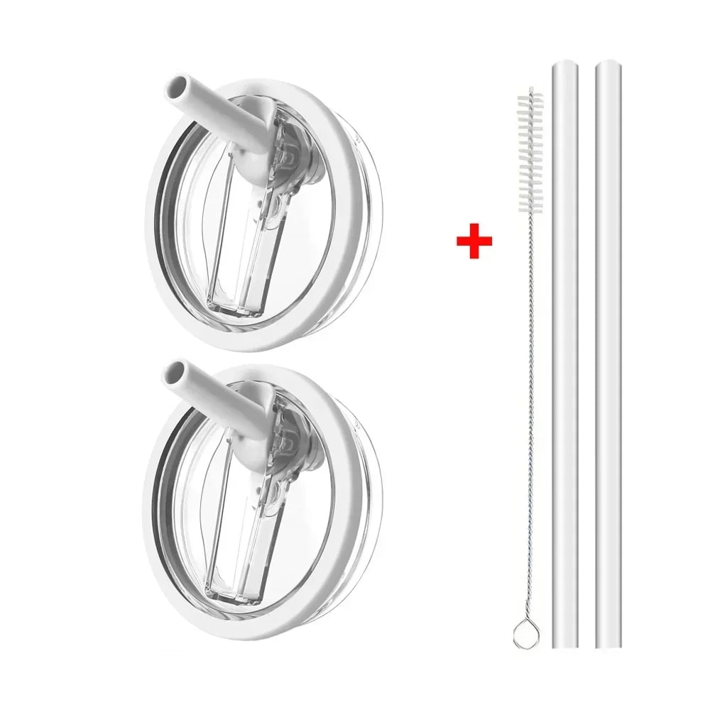 40oz Flip Straw Leak Proof Lid for Stanley H2.0 Quencher ProTour Tumbler Lid Replacement for Stanley Cup Accessories Straw Cover