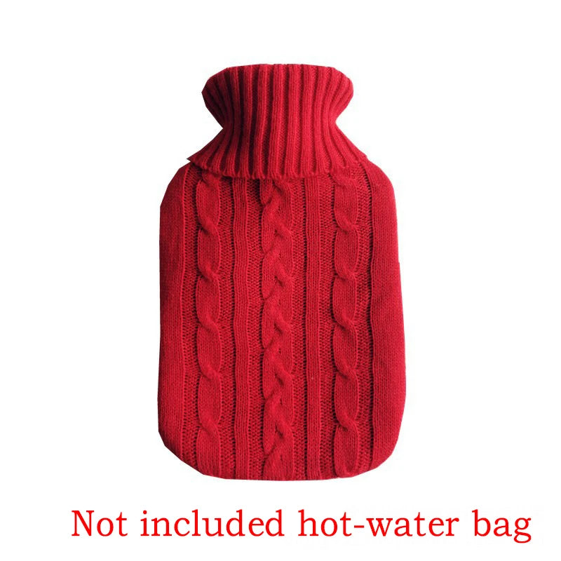2000ml Explosion-proof Hot Water Bottle Belly Treasure Protective Warm Large Cover Winter Heat Preservation Soft Safe Removable