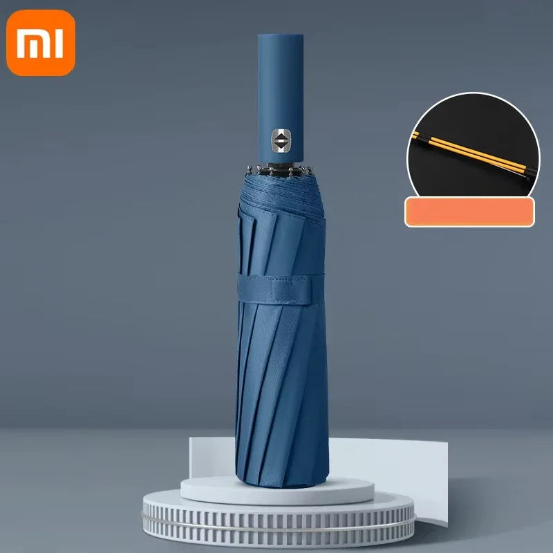 Xiaomi Automatic Umbrella 24 Bone Solid Color Automatic Umbrella Light Collapsible Large Size Outdoor Sunshade UV Protection