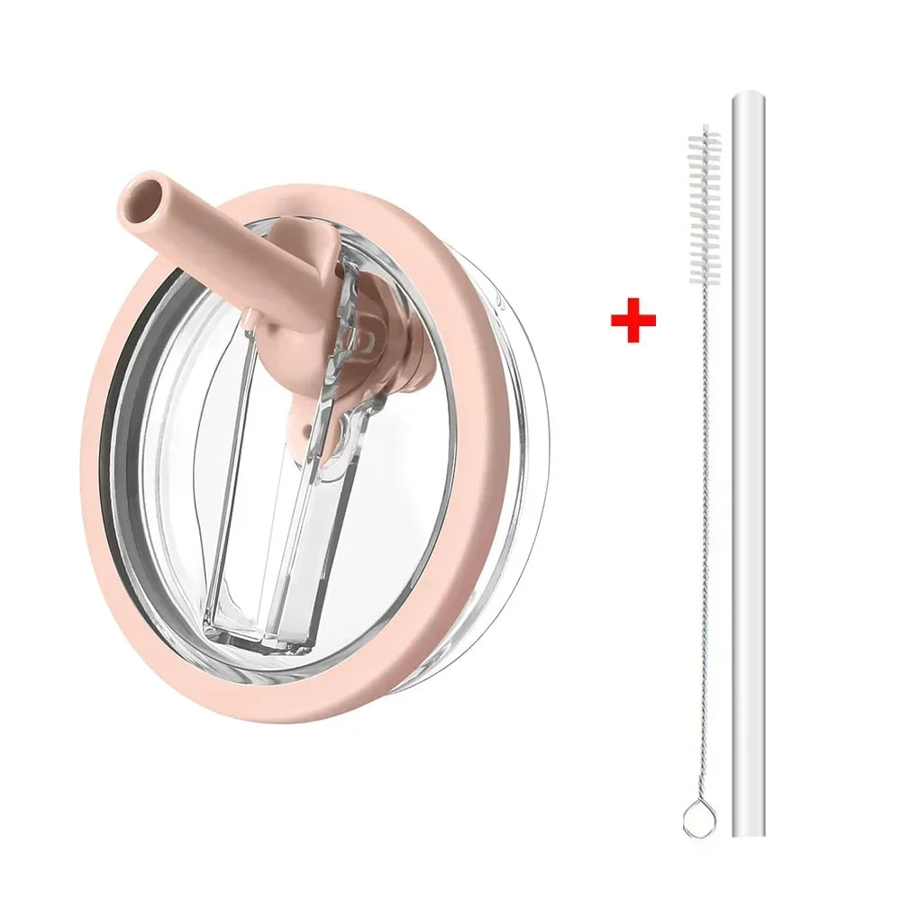 40oz Flip Straw Leak Proof Lid for Stanley H2.0 Quencher ProTour Tumbler Lid Replacement for Stanley Cup Accessories Straw Cover