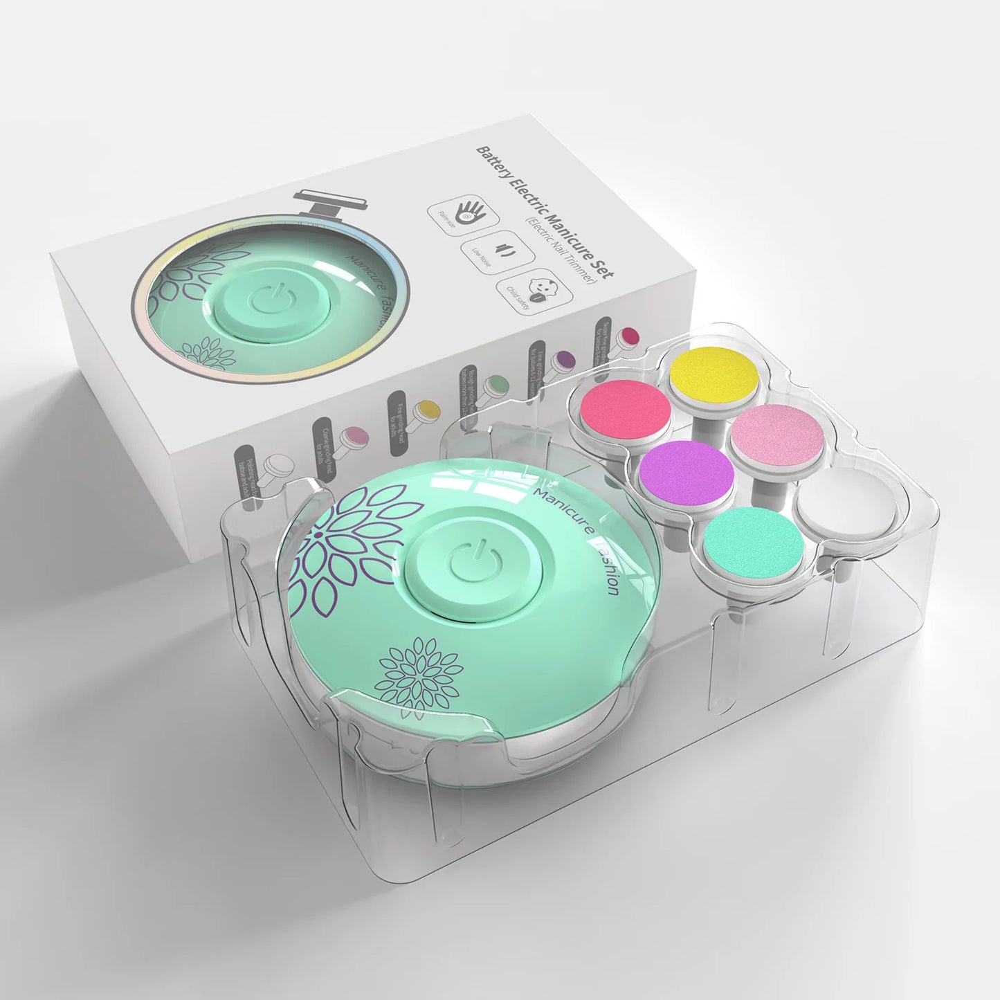 Electric Baby Nail Trimmer Kid Nail Polisher Tool Infant Manicure Scissors Baby Hygiene Kit Baby Nail Clipper Cutter for Newborn