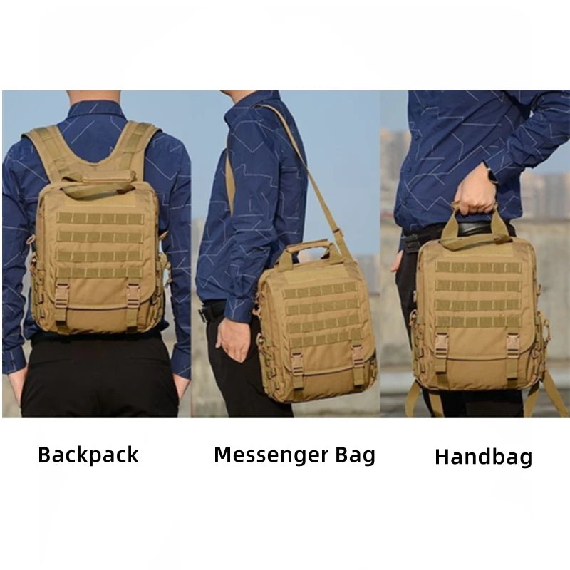 Tactical Backpack Men Tablet Laptop Shoulder Bag Camo Molle Handbag Outdoor Travel Business Bags Boy Camping Hiking SchoolBag